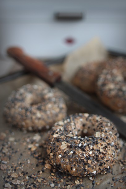 Vollkorn-Bagels