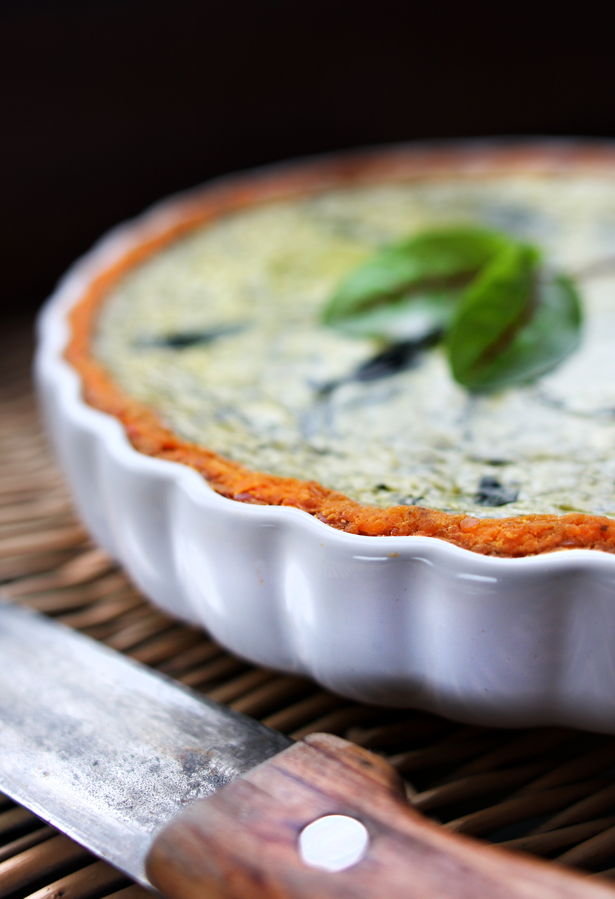 Rote Linsen-Spinat-Tarte mit Feta | rockthekitchen!