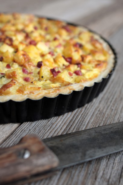 Bratkartoffel-Speck-Tarte